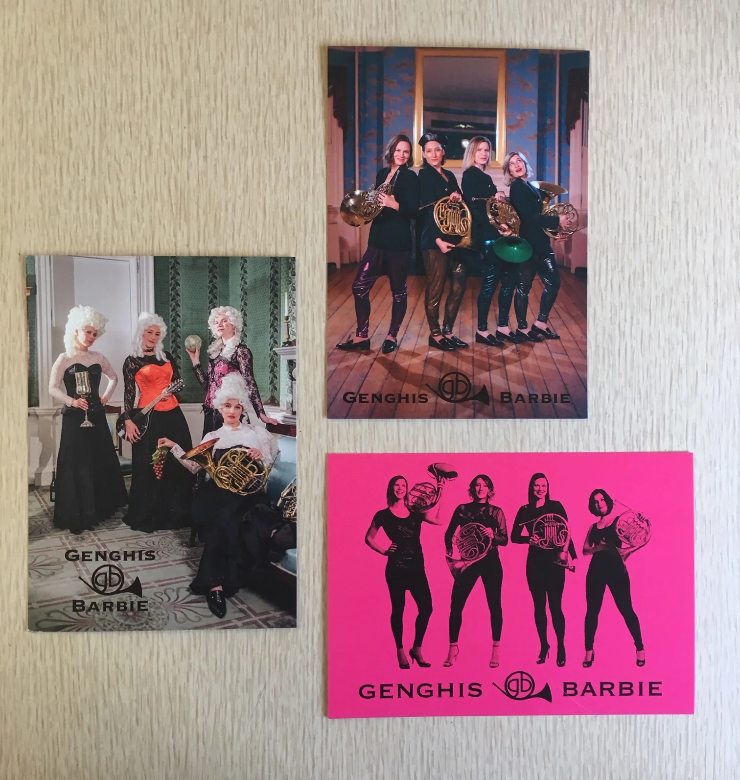 Set of 3: Genghis Barbie Postcards