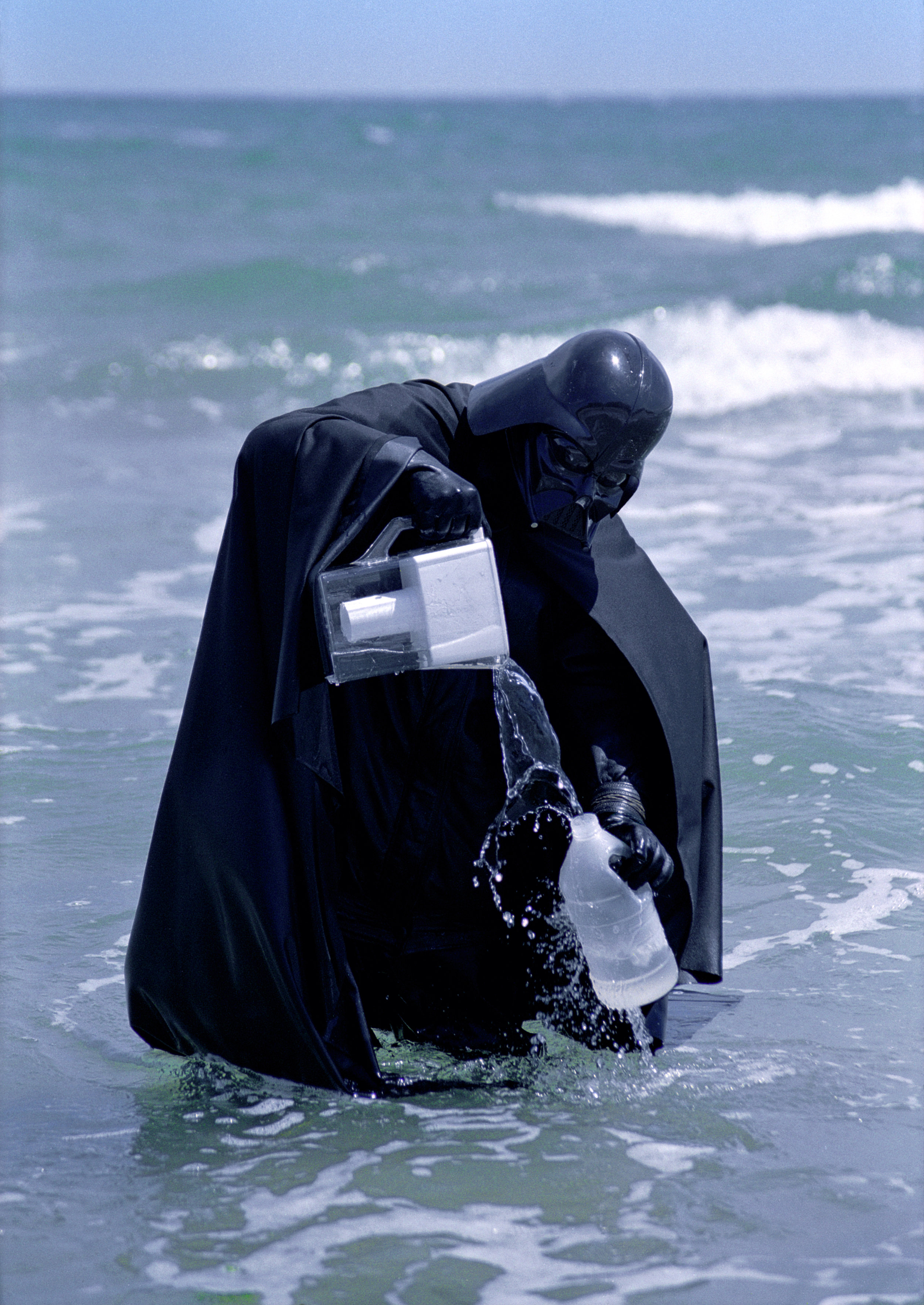 Darth Vader Tries to Clean the Black Sea with Brita Filter — Daniel Bozhkov