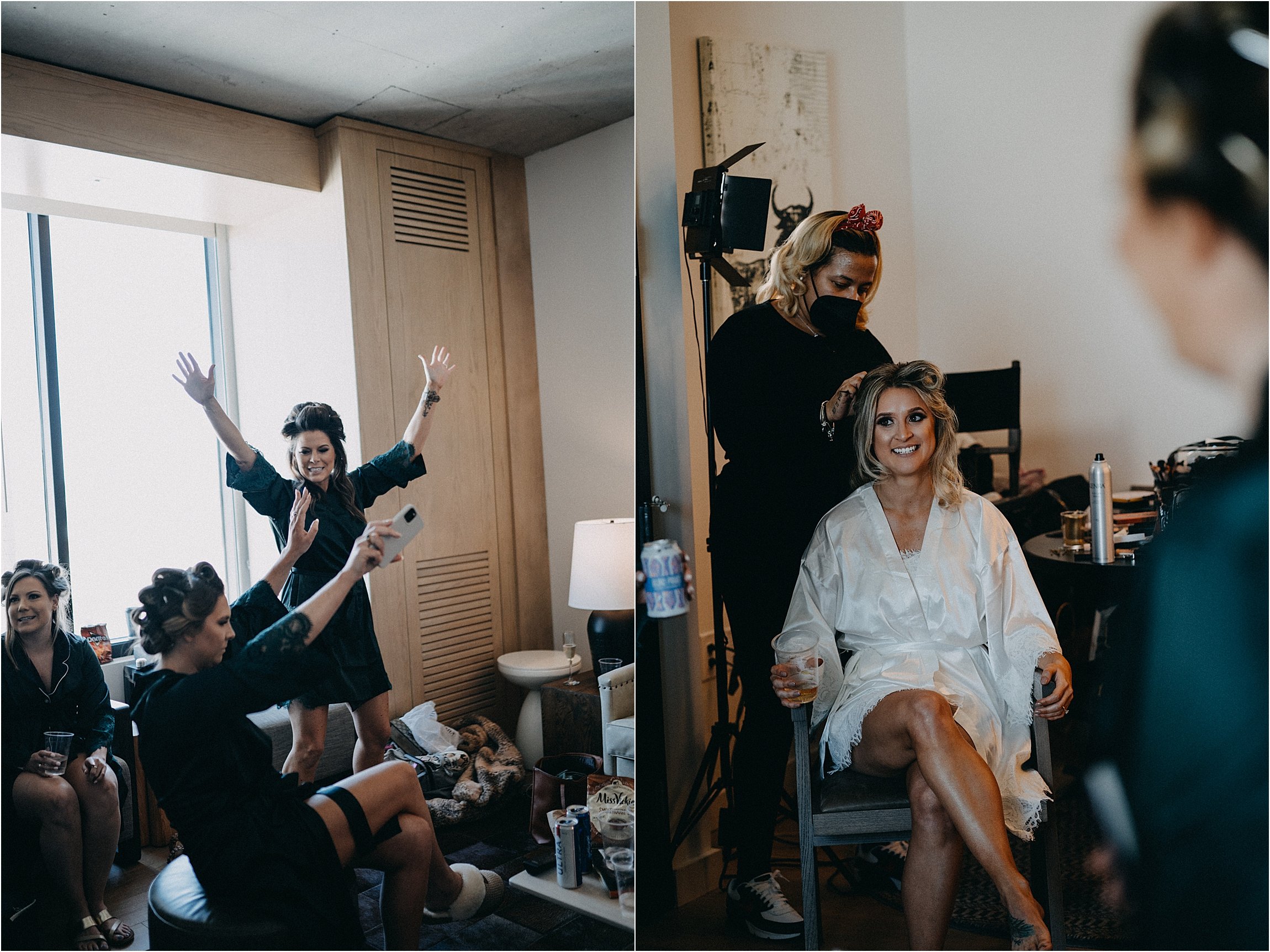  Bride gets ready with bridesmaids - Livemore Weddings 
