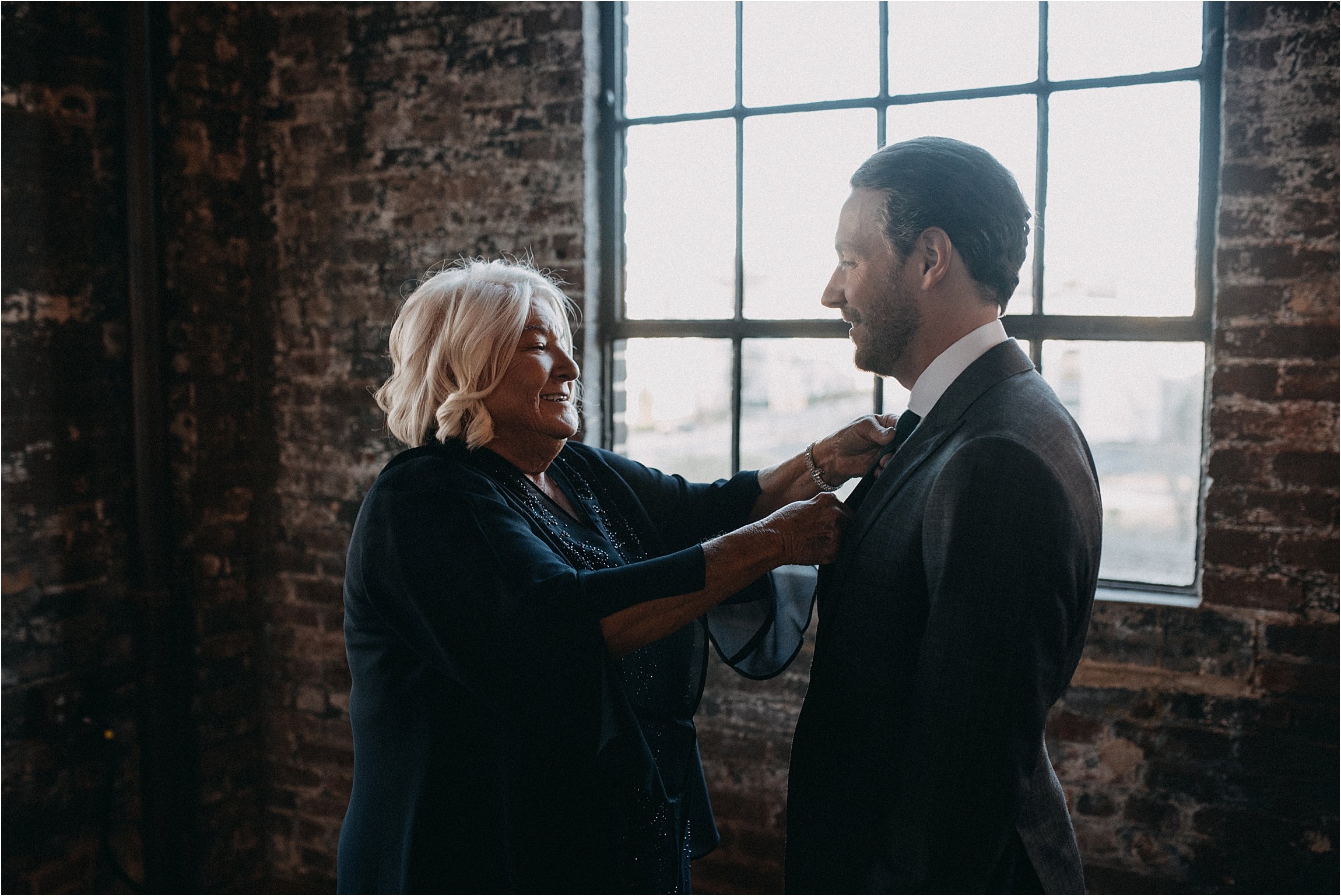 Groom at Bishop Station Atlanta Wedding photographer