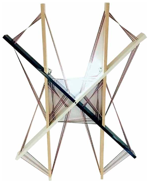 Wood Painting Electrostatic 2016. 71"x by its diameter