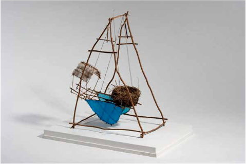 Balencin. 2007. Serie "Todo es Aire" Tecnica Mixta. 43x25x52cm
