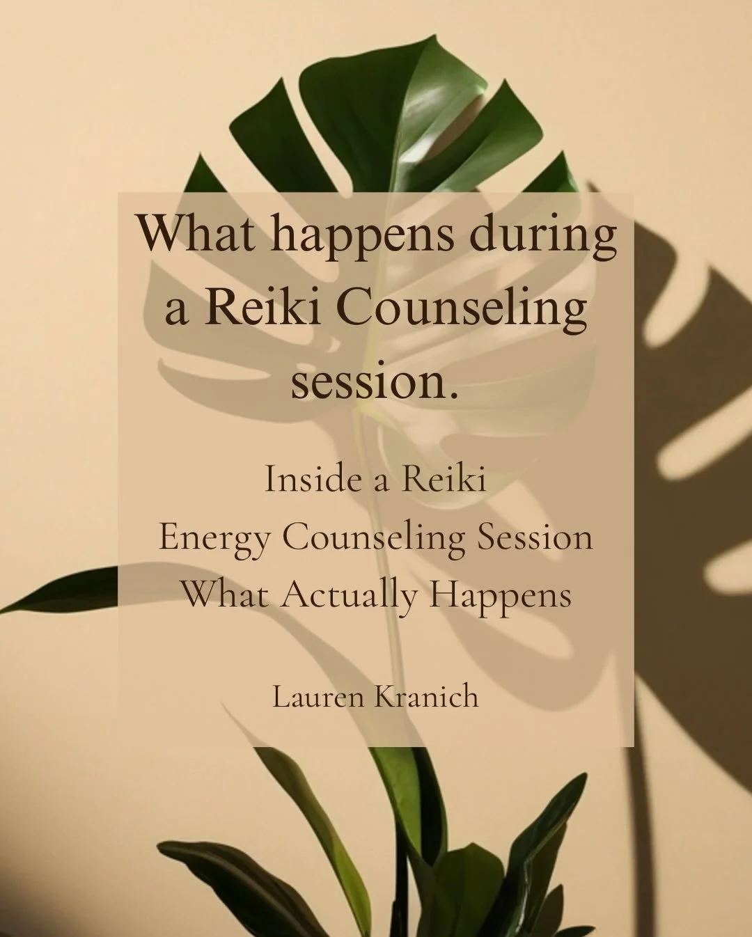 If you&rsquo;ve never experienced Reiki Energy Counseling, here&rsquo;s exactly what happens in a session:

1. Energy Counseling 
We start with a grounded, heart-centered conversation. You share what&rsquo;s present:  physically, emotionally, spiritu