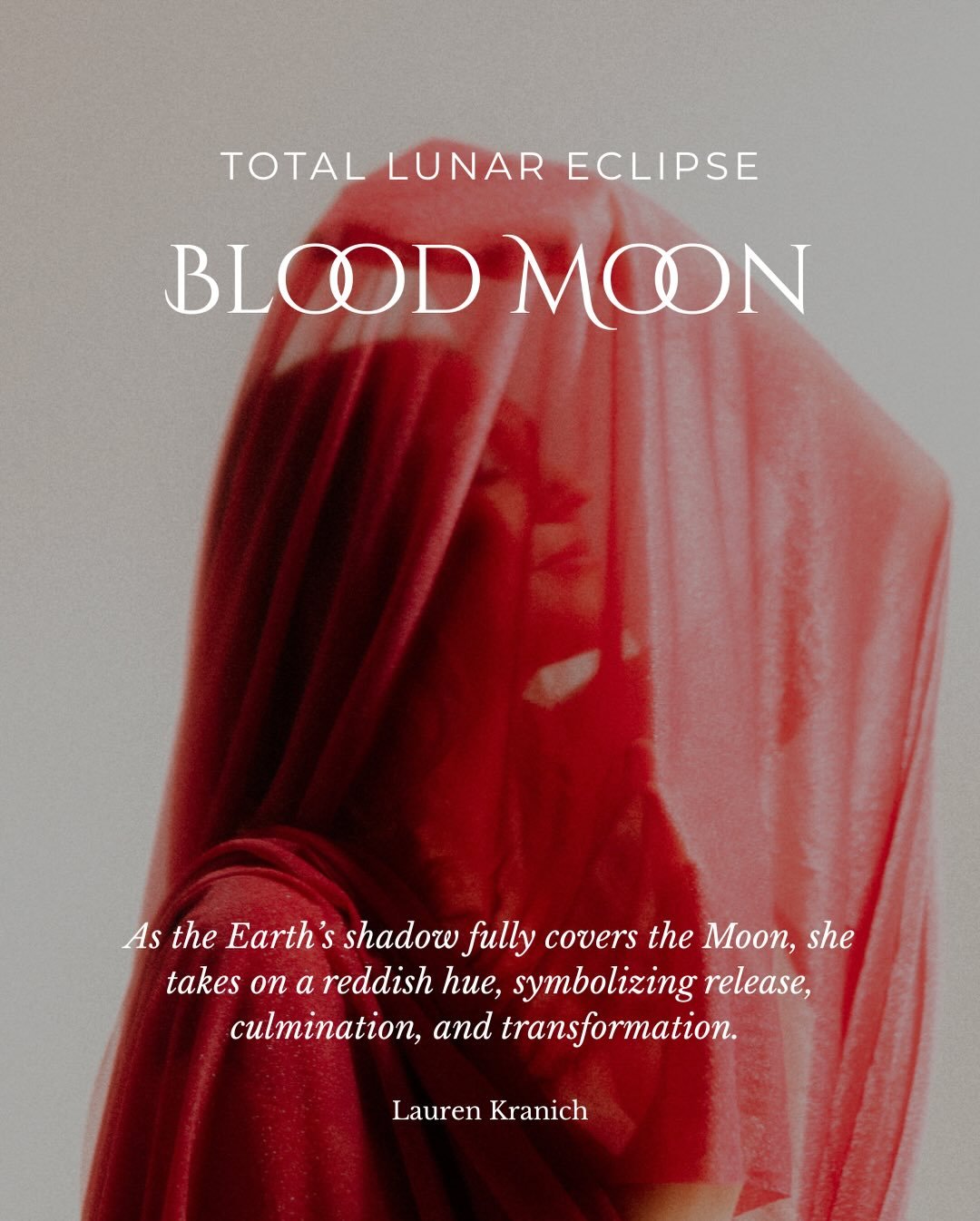 This morning, we experienced a powerful celestial moment: a Total Lunar Eclipse, often called the Blood Moon. 

Unlike subtle solar eclipses, lunar eclipses are felt emotionally and somatically, and this one goes deep.

As the Earth&rsquo;s shadow fu