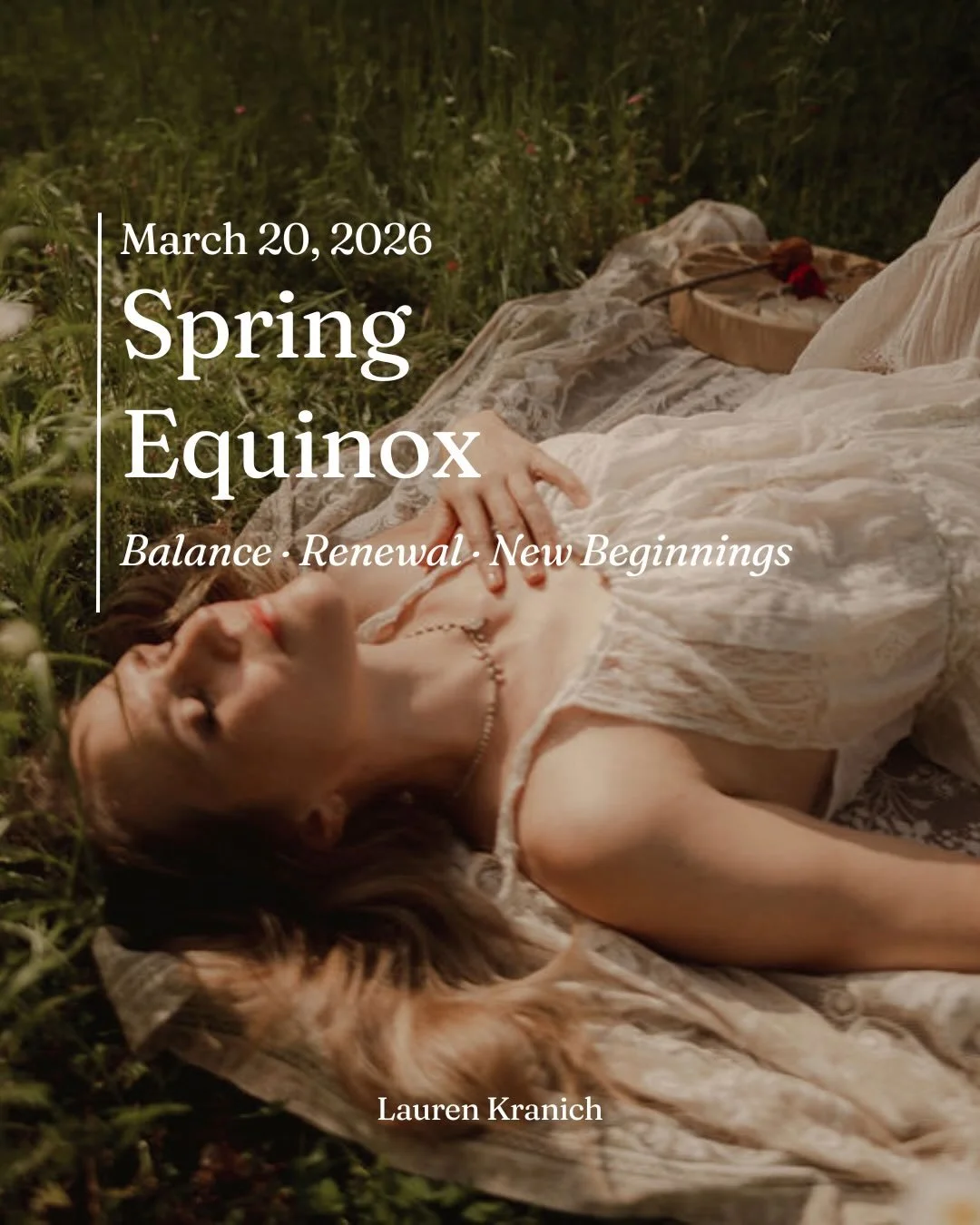 Balance. Renewal. New beginnings. 

The Spring Equinox marks the moment day and night are equal, inviting us to reset, realign, and plant intentions for the season ahead. 

How to honor this equinox:
&bull; Reflect on what you&rsquo;re ready to grow 