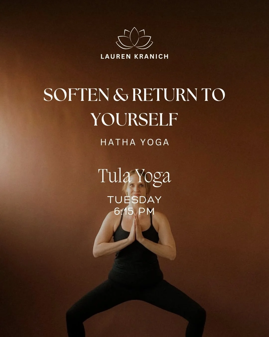 Step onto your mat and take a breath.

This hour-long Hatha class is designed to help you decompress from the day and gently return to yourself. Whether your day has felt full, fast, or a little overwhelming, this is your space to slow down, soften, 
