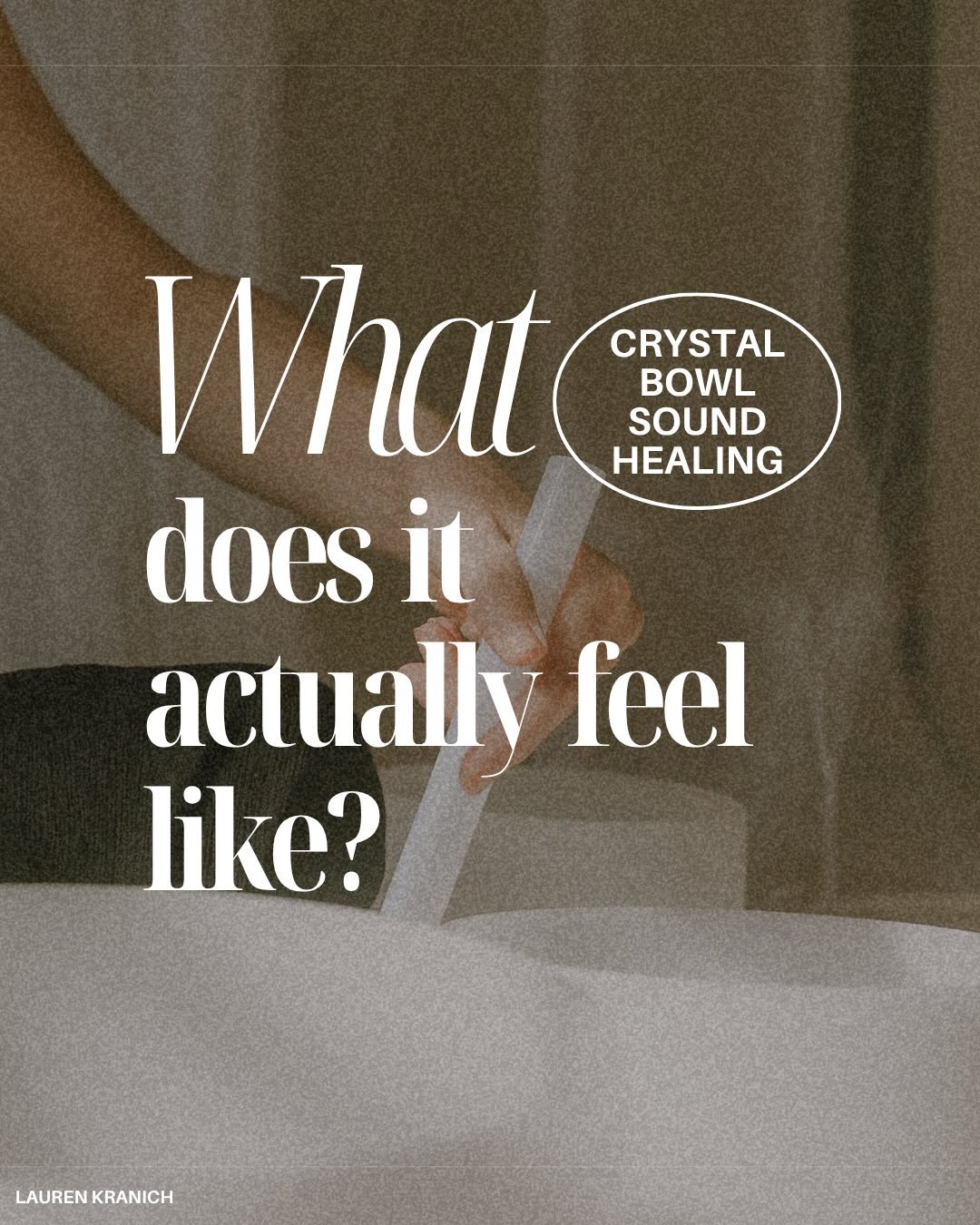 What does crystal bowl sound healing feel like in the body? 

It&rsquo;s not just something you hear&hellip;
it&rsquo;s something you experience.

The sound doesn&rsquo;t stay at the surface.
It moves through you.

You may feel:
- A gentle vibration 