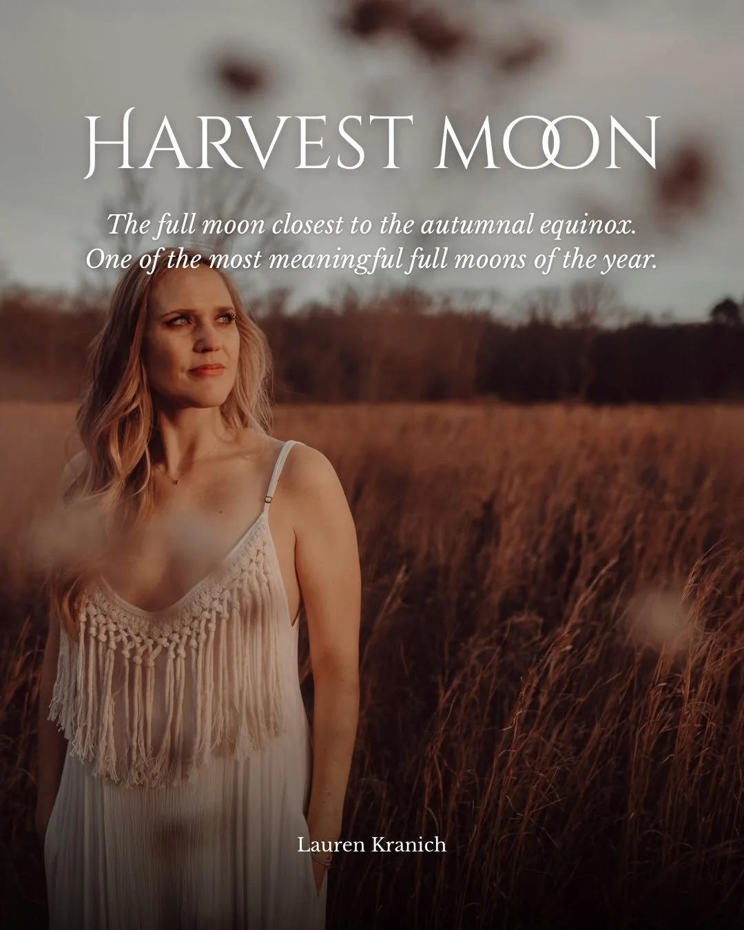 Tomorrow, we welcome the Harvest Moon, one of the most meaningful full moons of the year.

Arriving just after the Autumn Equinox, the Harvest Moon reminds us to pause before the pace of the season carries us forward. 

Traditionally, its brilliant l