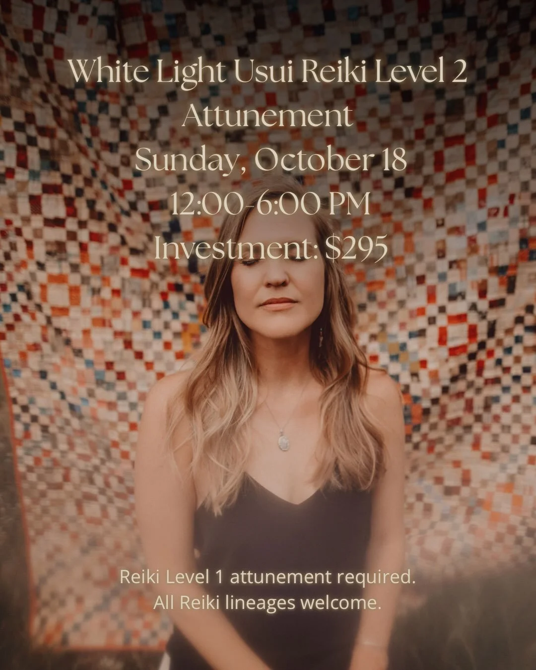 There&rsquo;s still time to join us for White Light Usui Reiki Level 2 this Sunday.

Deepen your Reiki practice and explore:

&bull; Level 2 symbols
&bull; Distance Reiki
&bull; Advanced hands-on techniques
&bull; Pendulum work
&bull; Professional pr