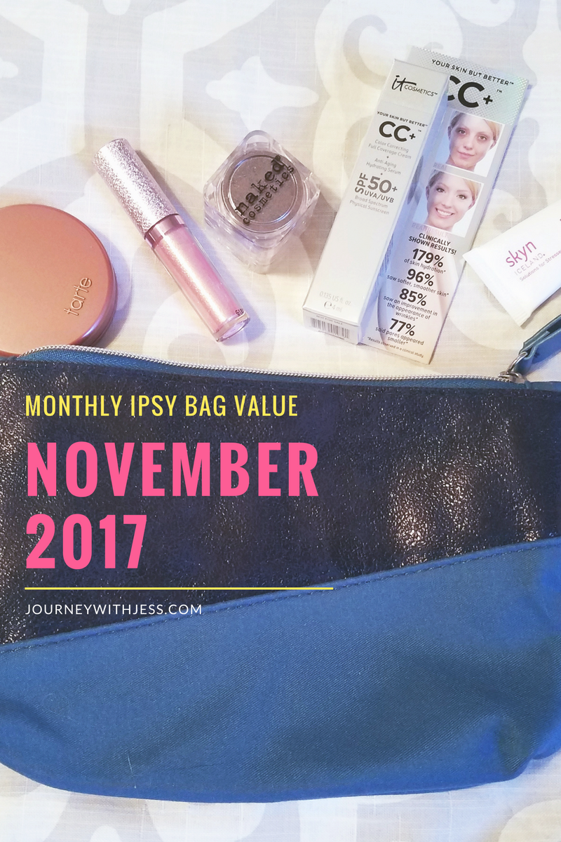 Monthly Ipsy Bag Value - November 2017