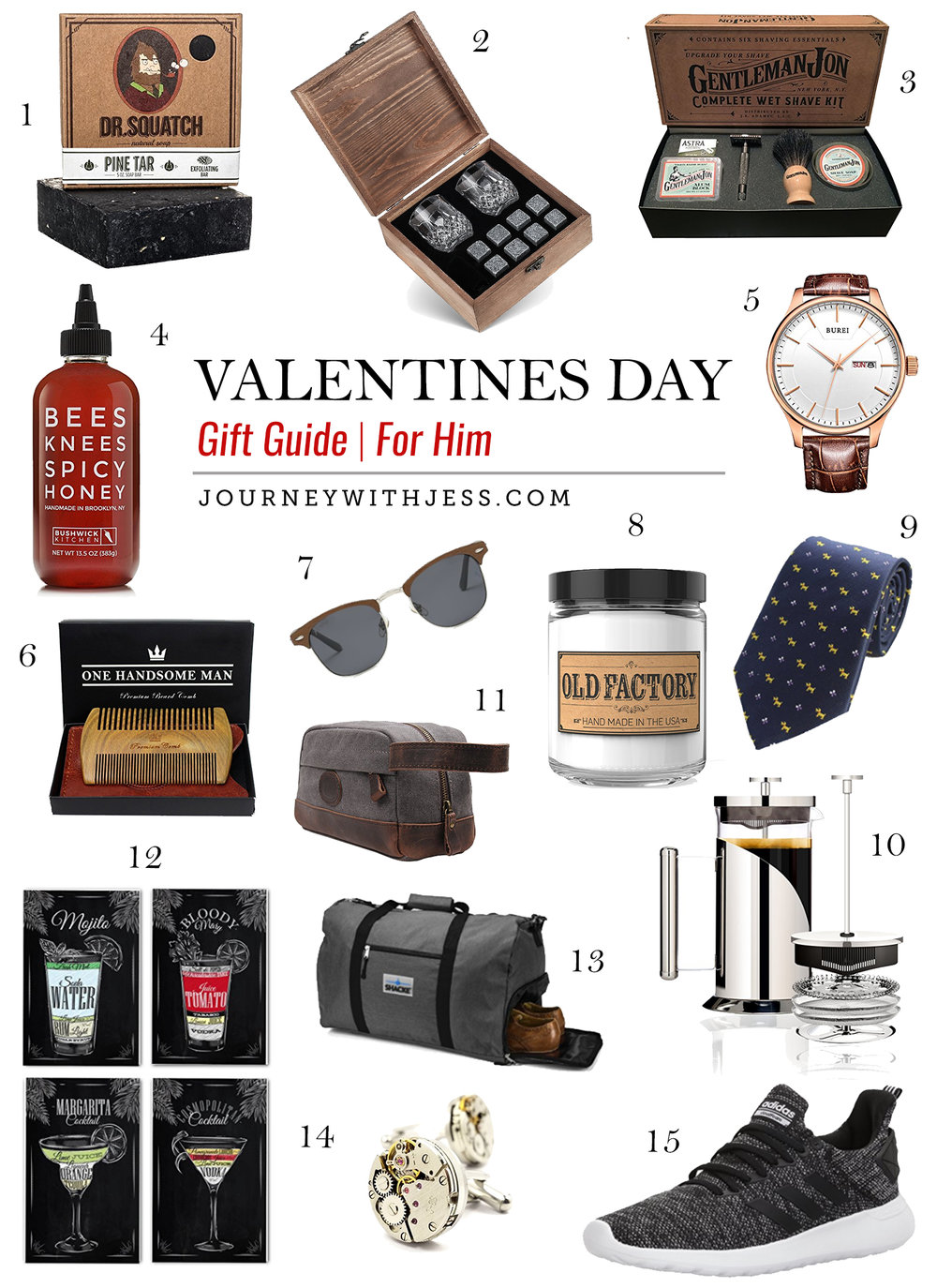 Valentines Day Gift Guide, For Him — Journey With Jess