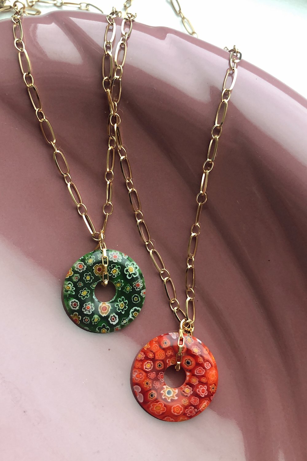 Donut necklace
