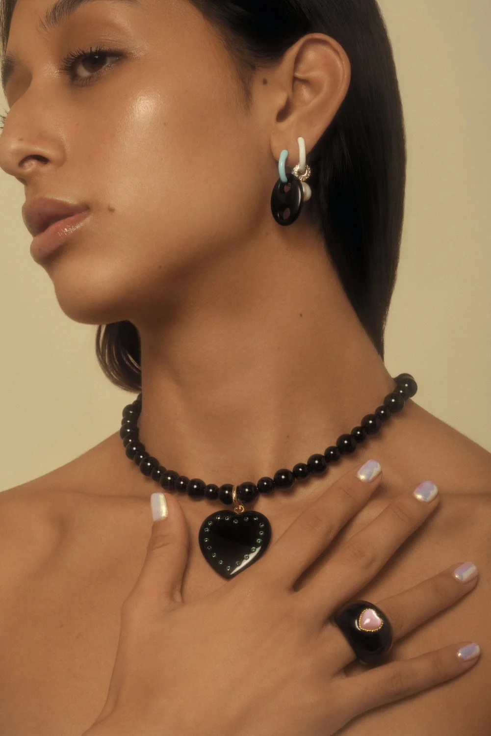 MIDNIGHT LOVE LETTER NECKLACE