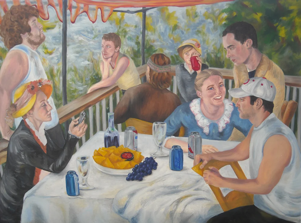 4'x3' oil on canvas