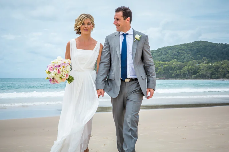 Noosa Photographer Casuarina Gardens Elopement - Bethan & David