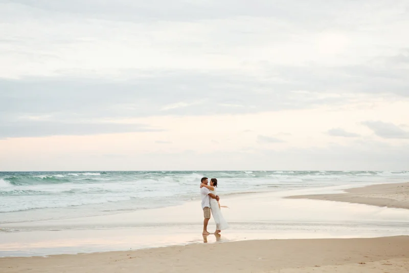 Sunshine Beach Wedding Photographer Recently married Samara and Sean