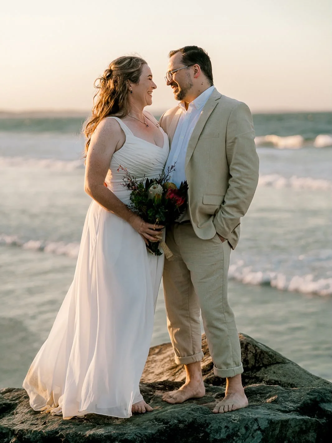 When it&rsquo;s just mean to be. Congratulations Mary-Anne and Fabian 🥂 @supersimplenoosaelopements @noosaheadscelebrant @lindy.photography