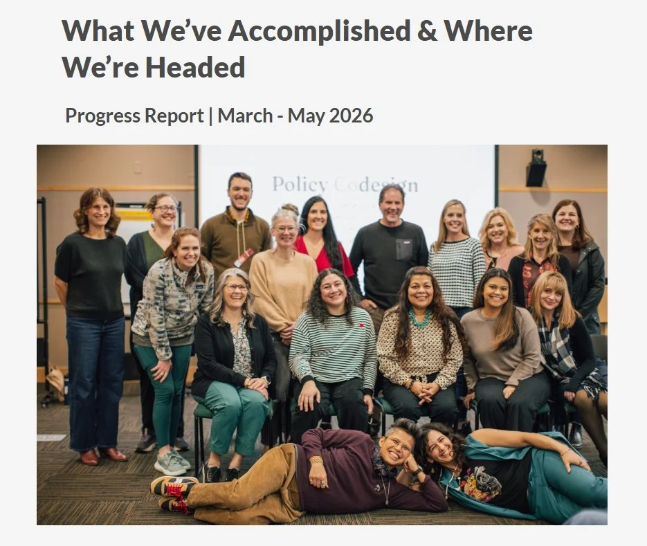 The Core Design Team pose for a picture smiling at the camera.  The group is placed in 3 rows, 11 standing in the back, 5 sitting in the middle, and 2 people laying on thier side on the floor.