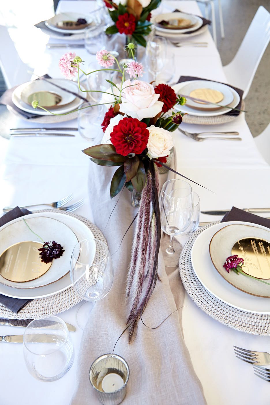 Wedding reception styling pasadena sydney