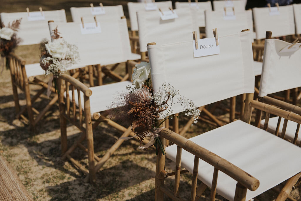 Wedding ceremony chairs
