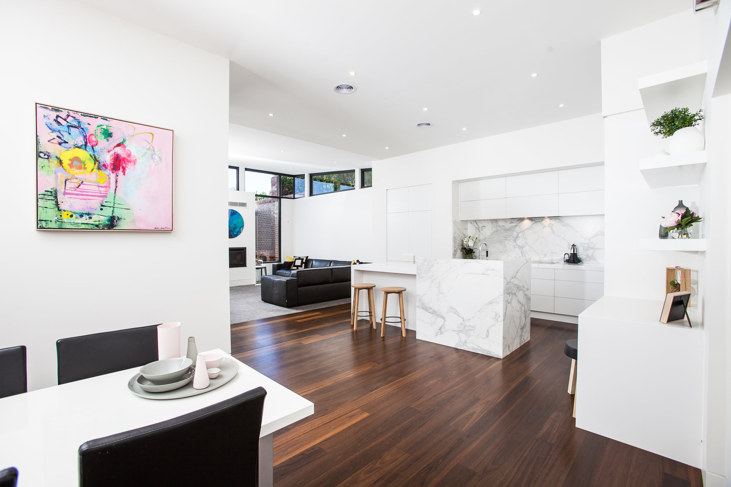 It was important that the design was contemporary enough to appeal to the owners' tastes, but still sympathetic to the history of the building.