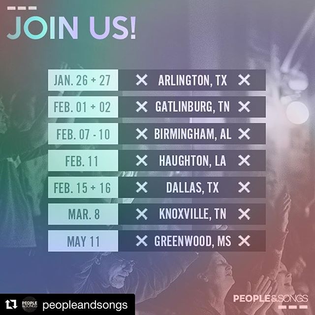 I SEE GREENWOOD!! ππ»π #Repost @peopleandsongs
γ»γ»γ»
This year, we saw the Lord move in such mighty ways! And we are prayerfully preparing and so expectant to see Him continue to move in 2019! ππ½π₯ We would love to worship with you and invite you to be a part of our upcoming Spring tour events! You can find out all the info at peopleandsongs.com/events