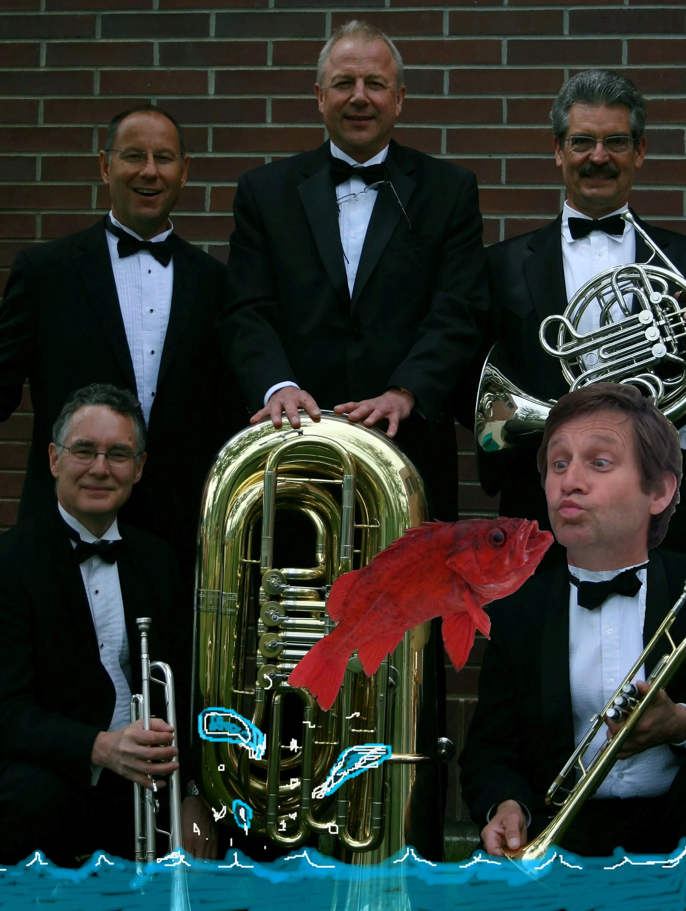 Fish on Five brass quintet