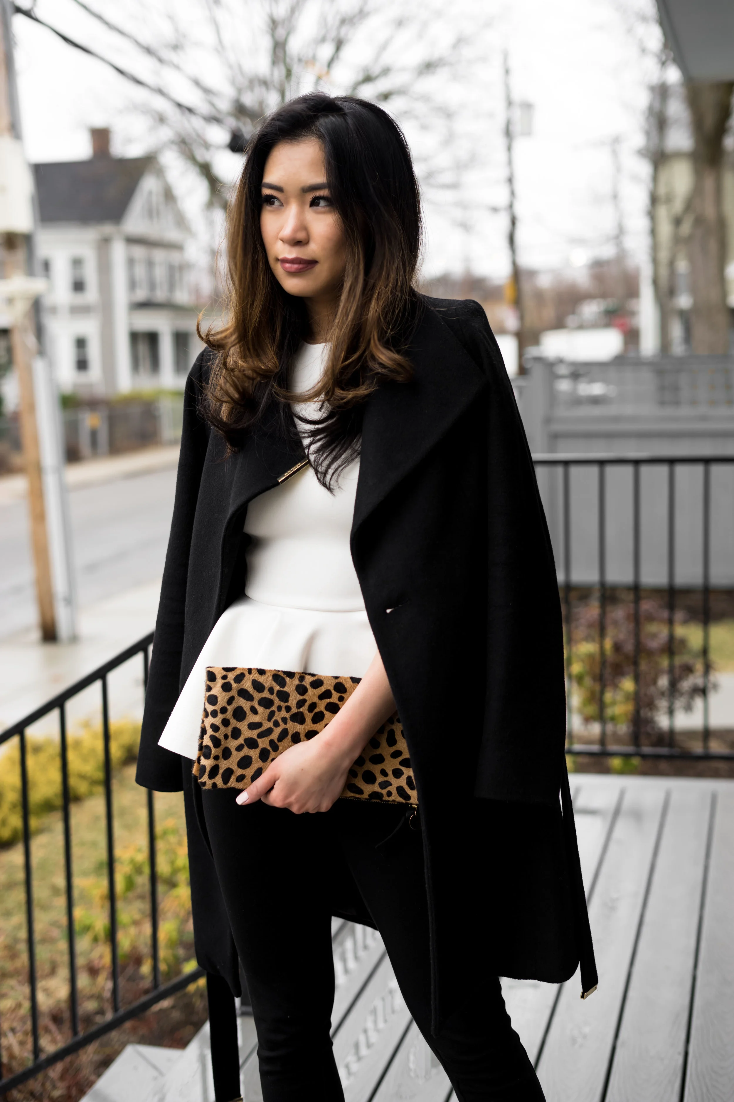 Stand out with White Peplum Top: TheNinesBlog.com - A Boston Blog