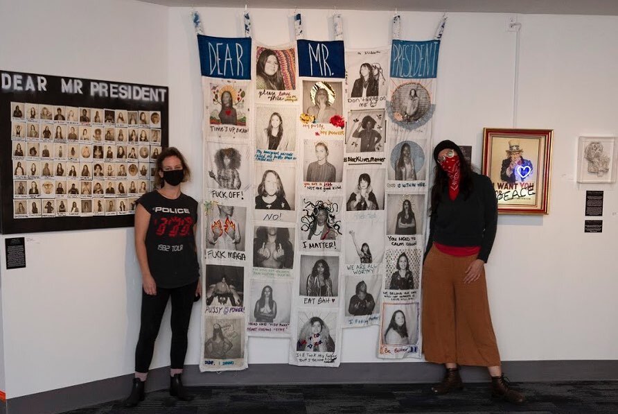 hot friends + a perfect send off ⚡️

the @dearmrpresidentproject has returned to its&rsquo; new home after being used in protest prior to the election 〰️ Philly&rsquo;s Freedom is on view at the @nationallibertymuseum now through February!