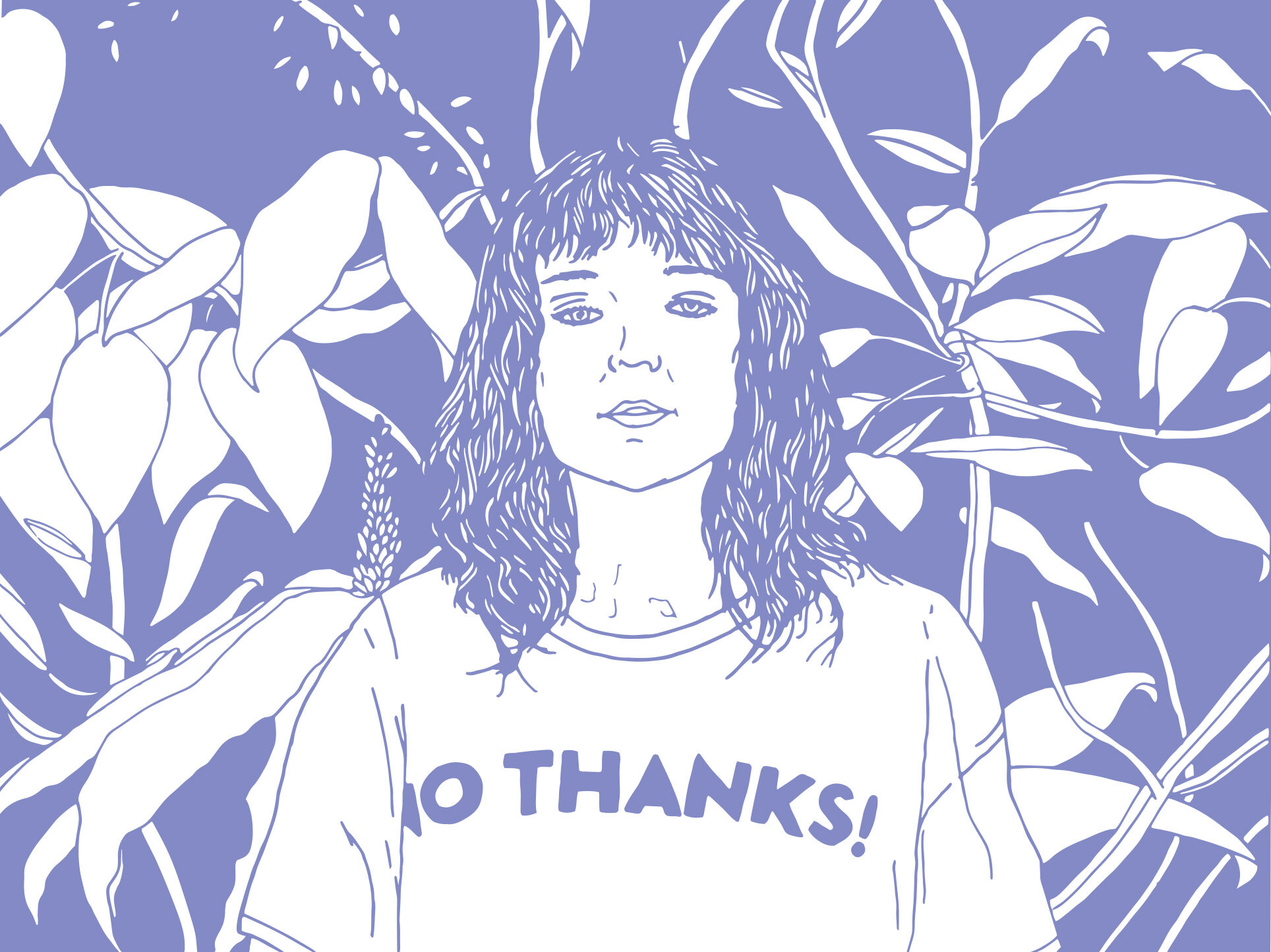 courtney barnett, 2019-2020 above: original illustration, ink and prismacolor | below: digital rendition, illustrator