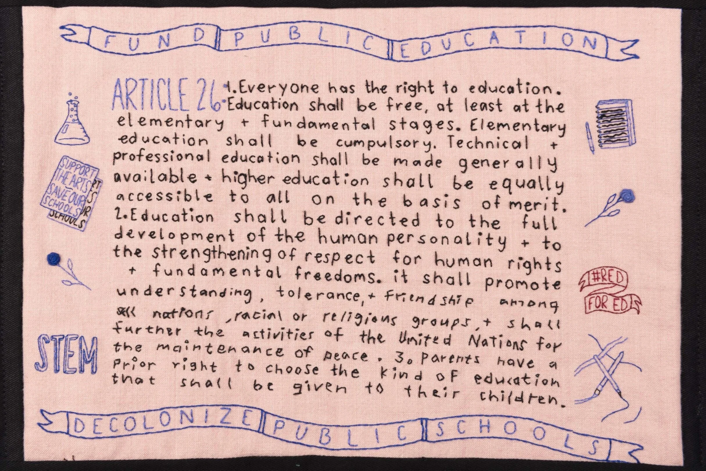 article 26 | udhr quilts
