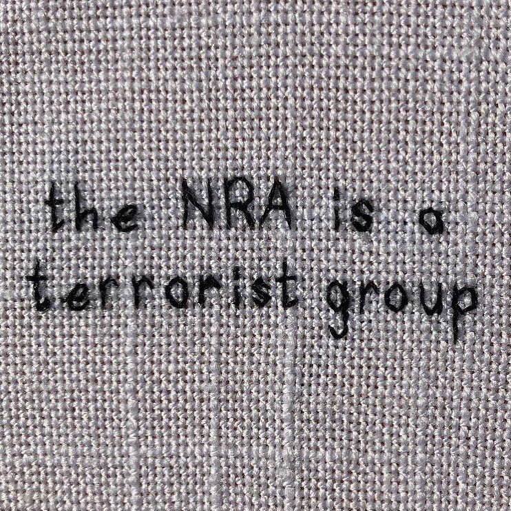 hahaha the NRA just filed for bankruptcy

embroidery from 2018