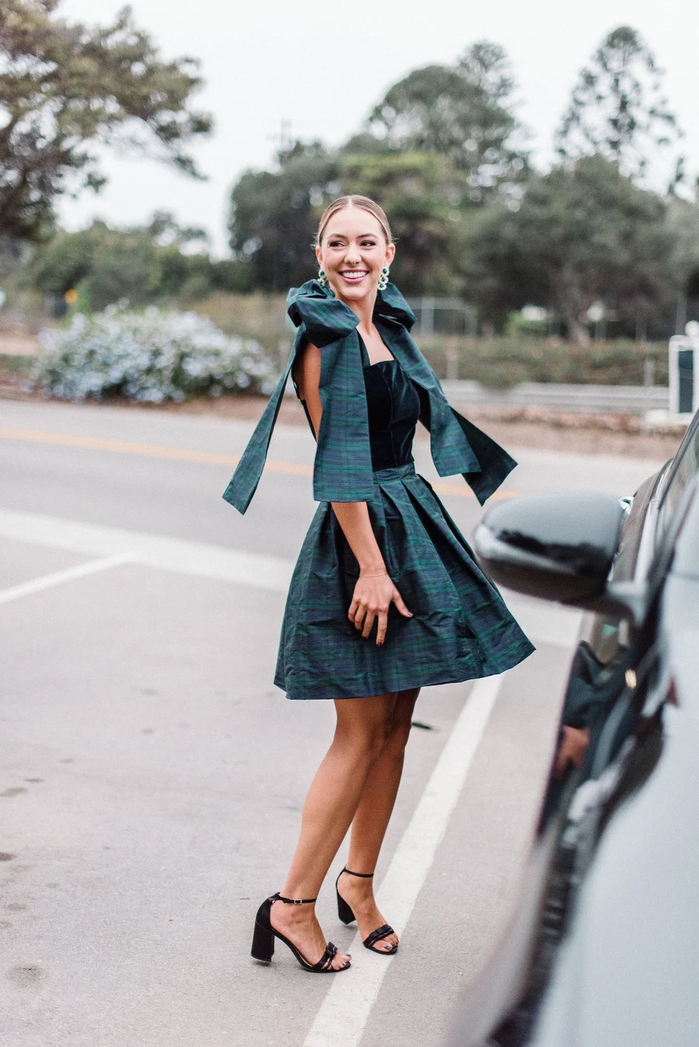 Effortlessly Elegant Gown - Black Watch Tartan Luciana Emilia Effortlessly Elegant Gown - Black Watch Tartan Luciana Emilia