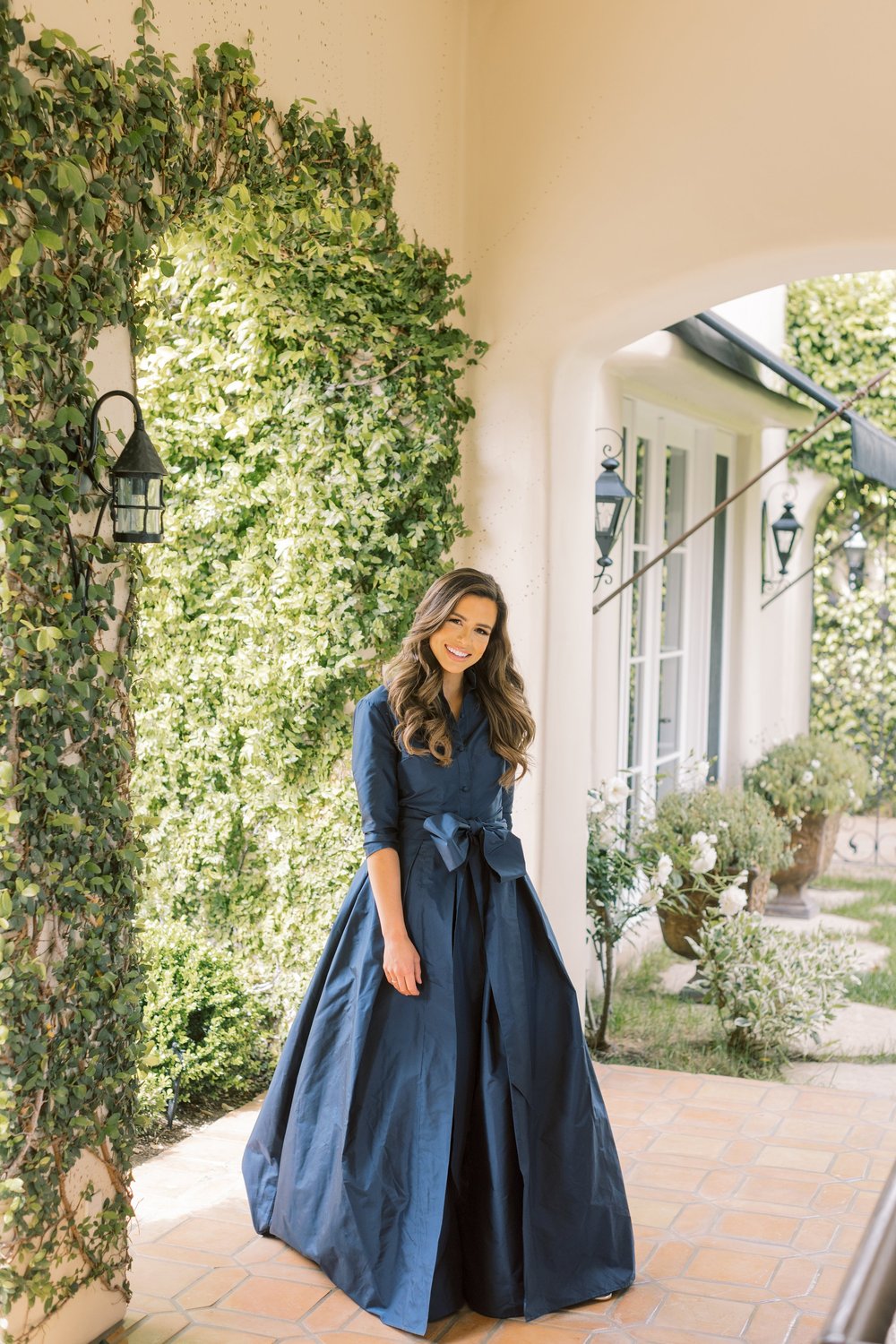 Effortlessly Elegant Gown Classic Navy — Luciana Emilia
