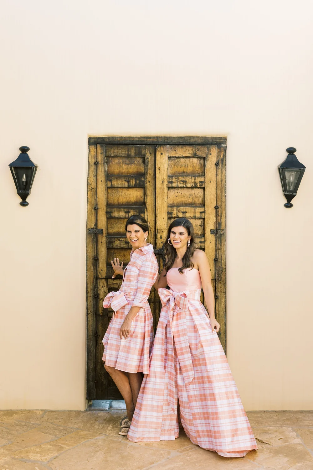 pink plaid dress Flirty Plaid Tweed Mini Dress (Pink) – Megoosta Fashion main image 0
