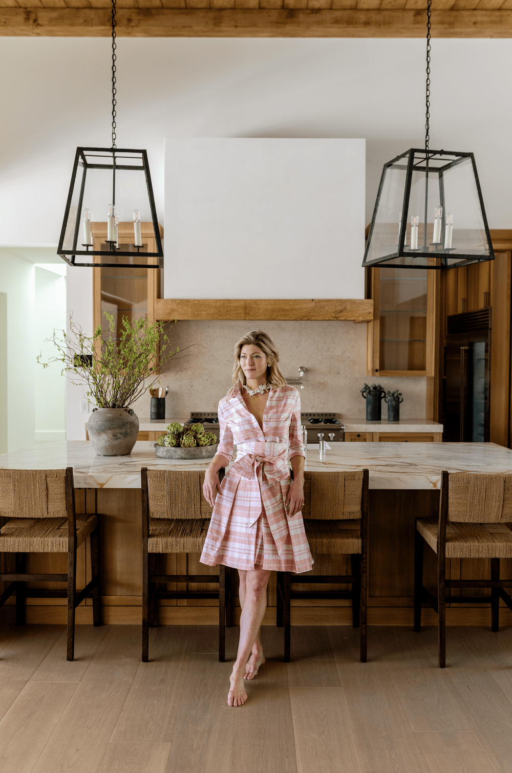 strapless open back dress Chic Pink Plaid Toddler Cape Dress