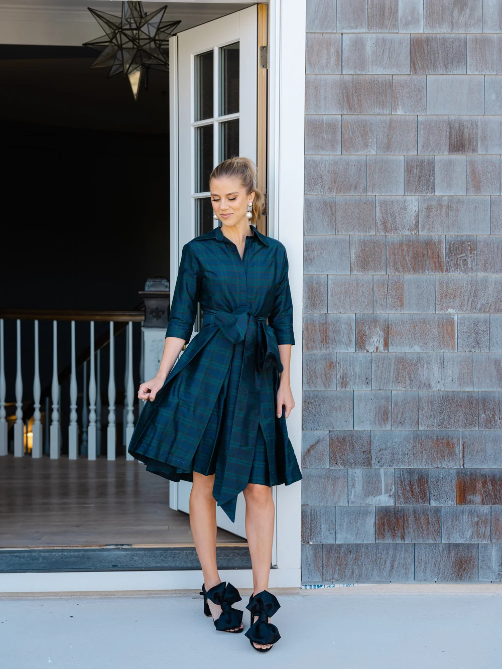 sachin and babi light blue dress asos Lulus puff sleeve midi tea dress in black