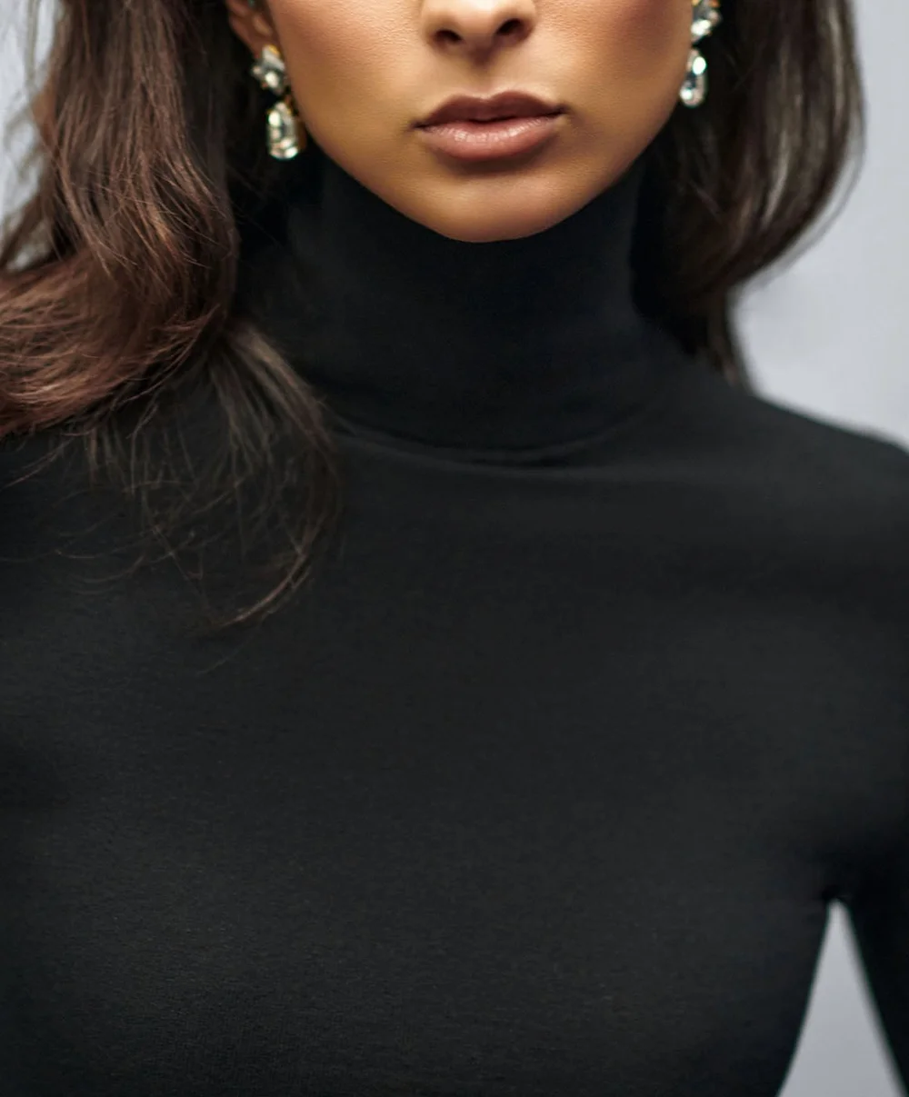 The Fallon & Ava™ Classic Turtleneck - Black — Luciana Emilia
