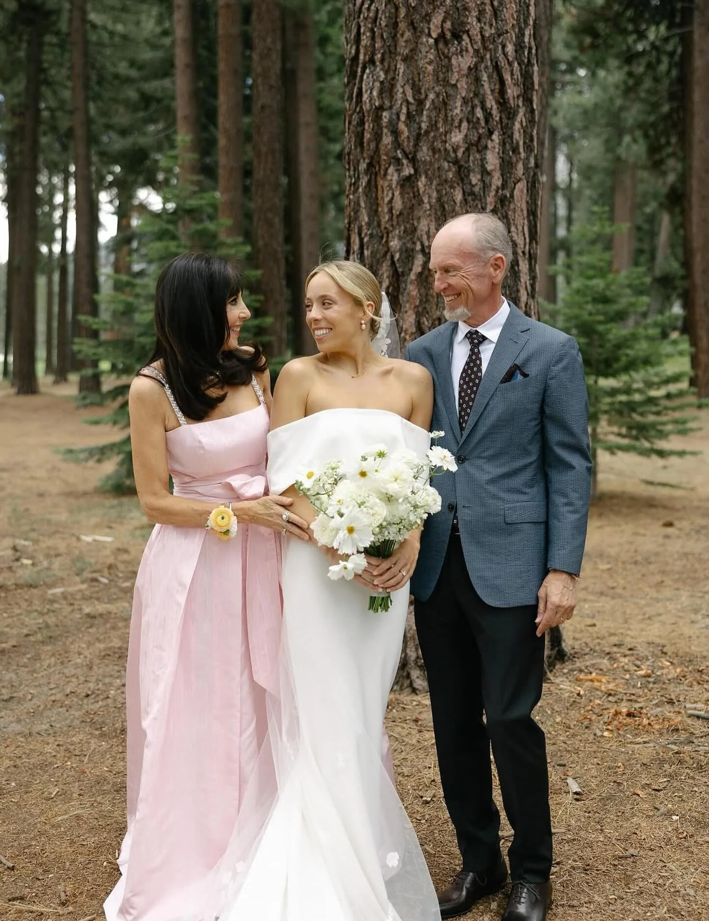 the sweetest honor designing this mother of the bride gown in blushed pink for a Lake Tahoe wedding. understated glamour at its finest! #LucianaEmilia