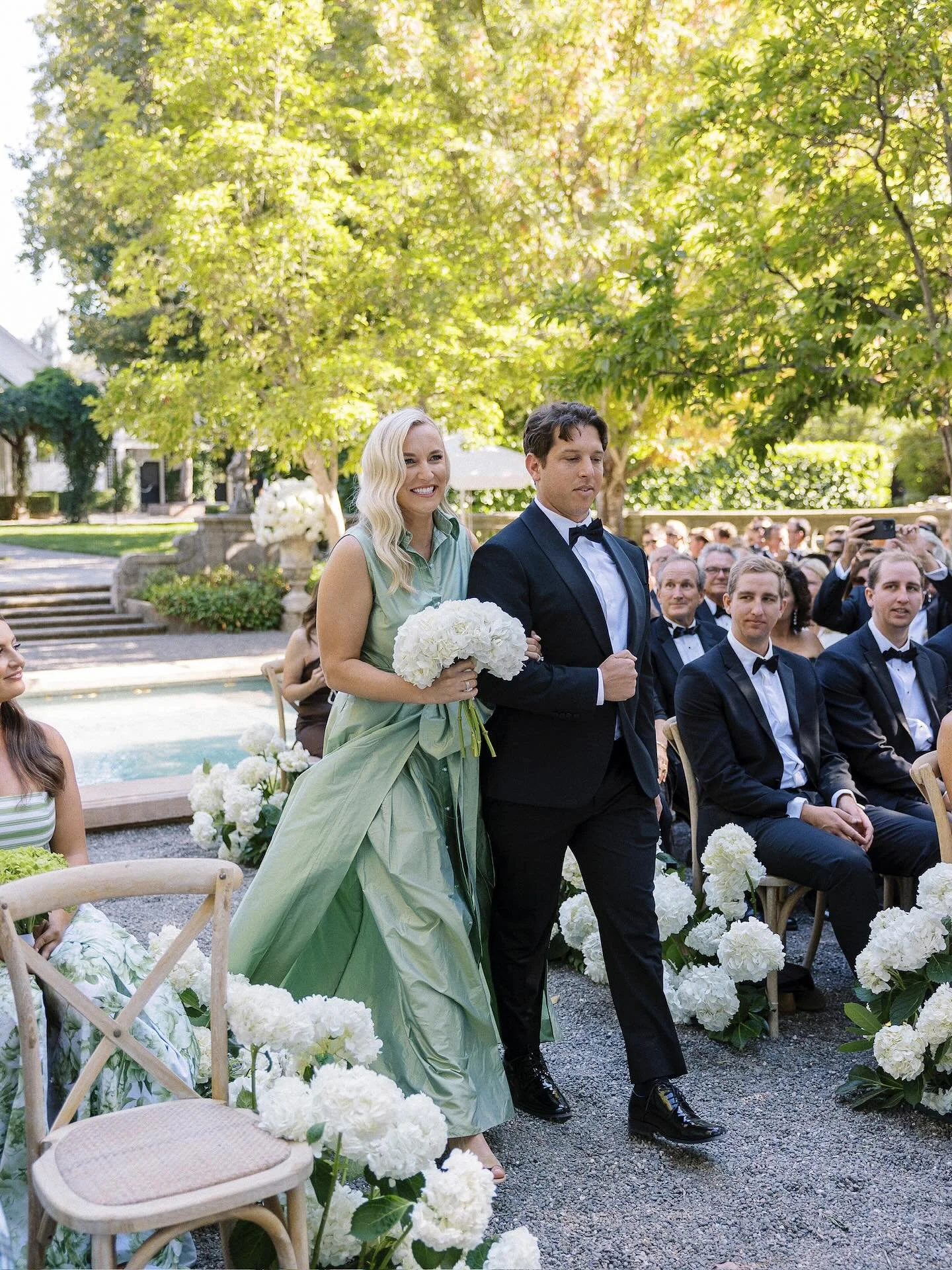 sunday best in LE sleeveless collar gown in soft sage. the perfect balance of modern grace and classic romance.  #LucianaEmilia