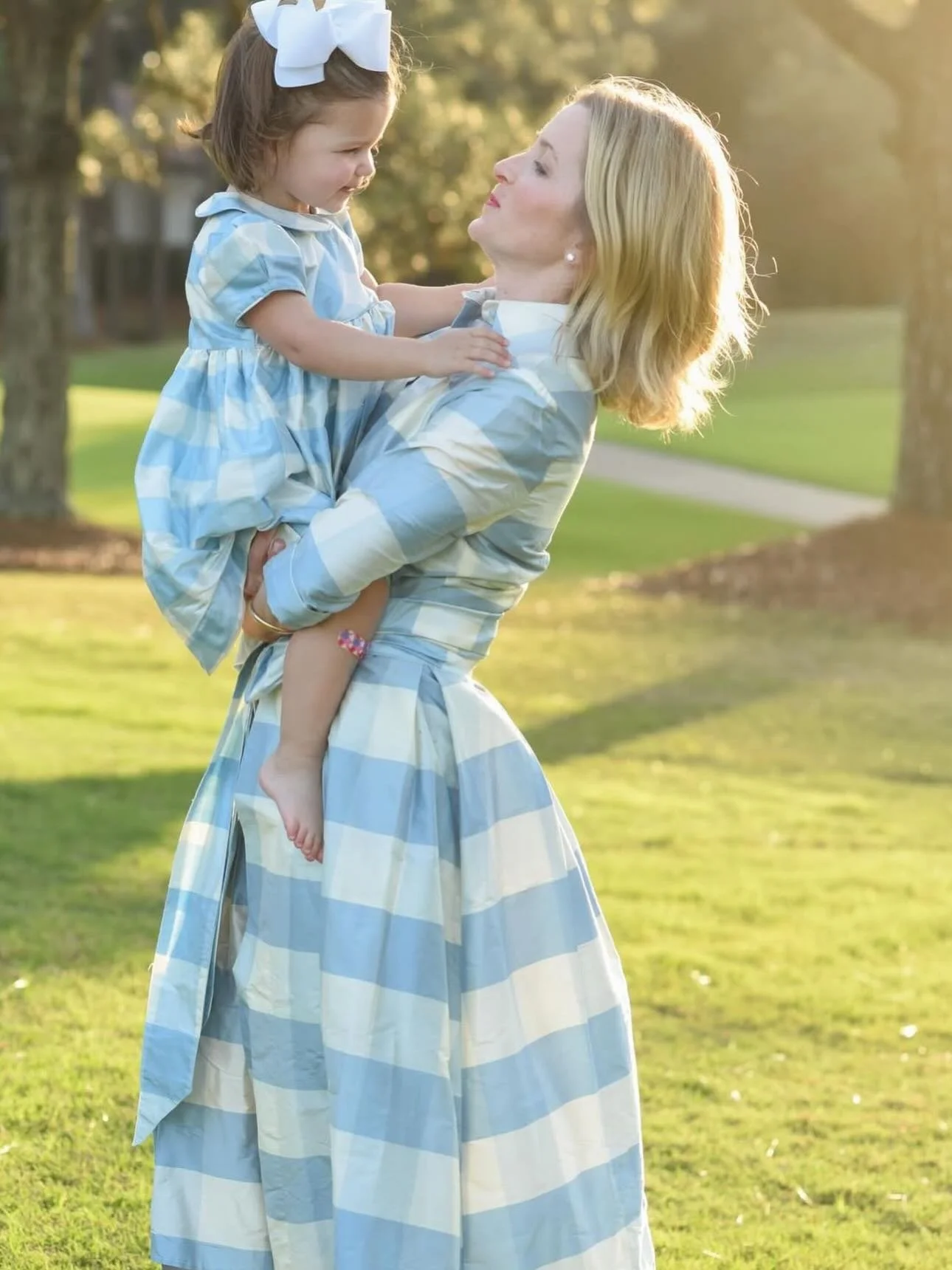 made for the sweetest of moments! the darling @sweetcarolinedesigns wearing Luciana Emilia x @littleenglishclothing 🩵 #LucianaEmilia