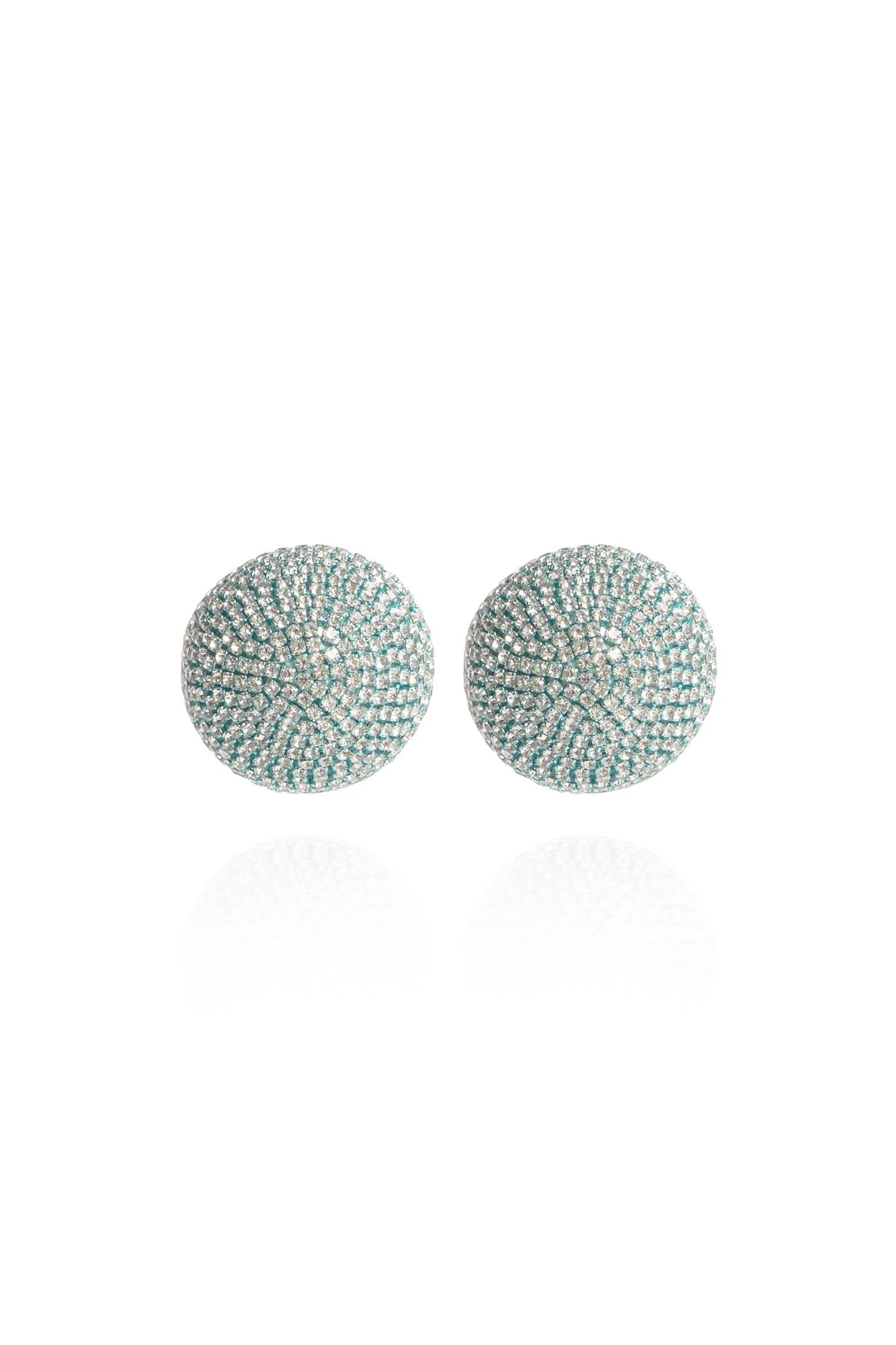 Gaia Glam Earrings in Baby Blue