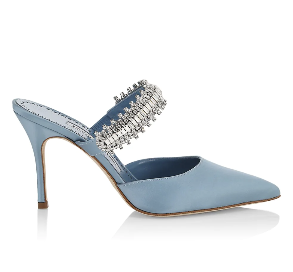 Manolo Blahnik - Lutara Embellished Mules