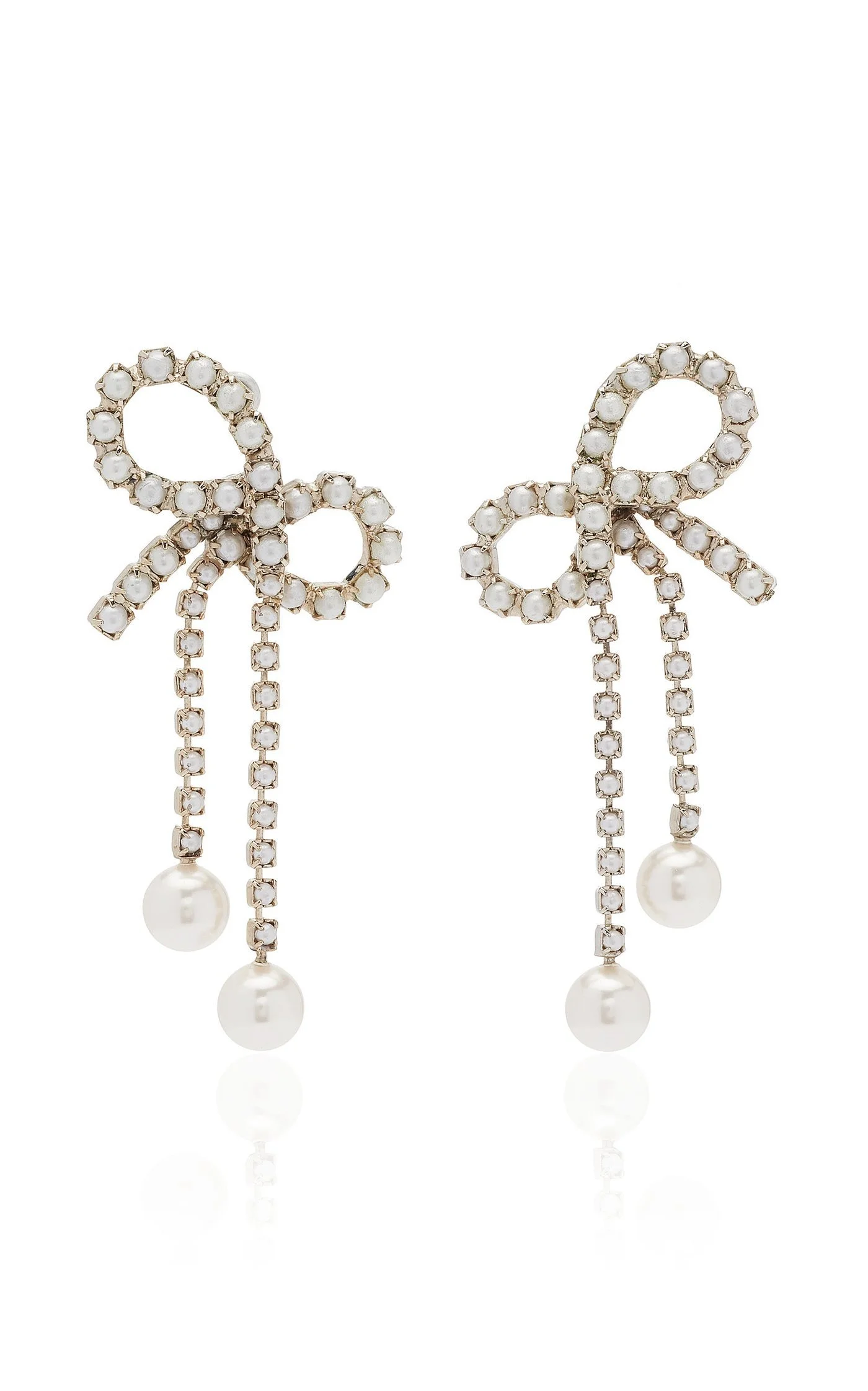 Moda Operandi - Perline Pearl Bow Earrings
