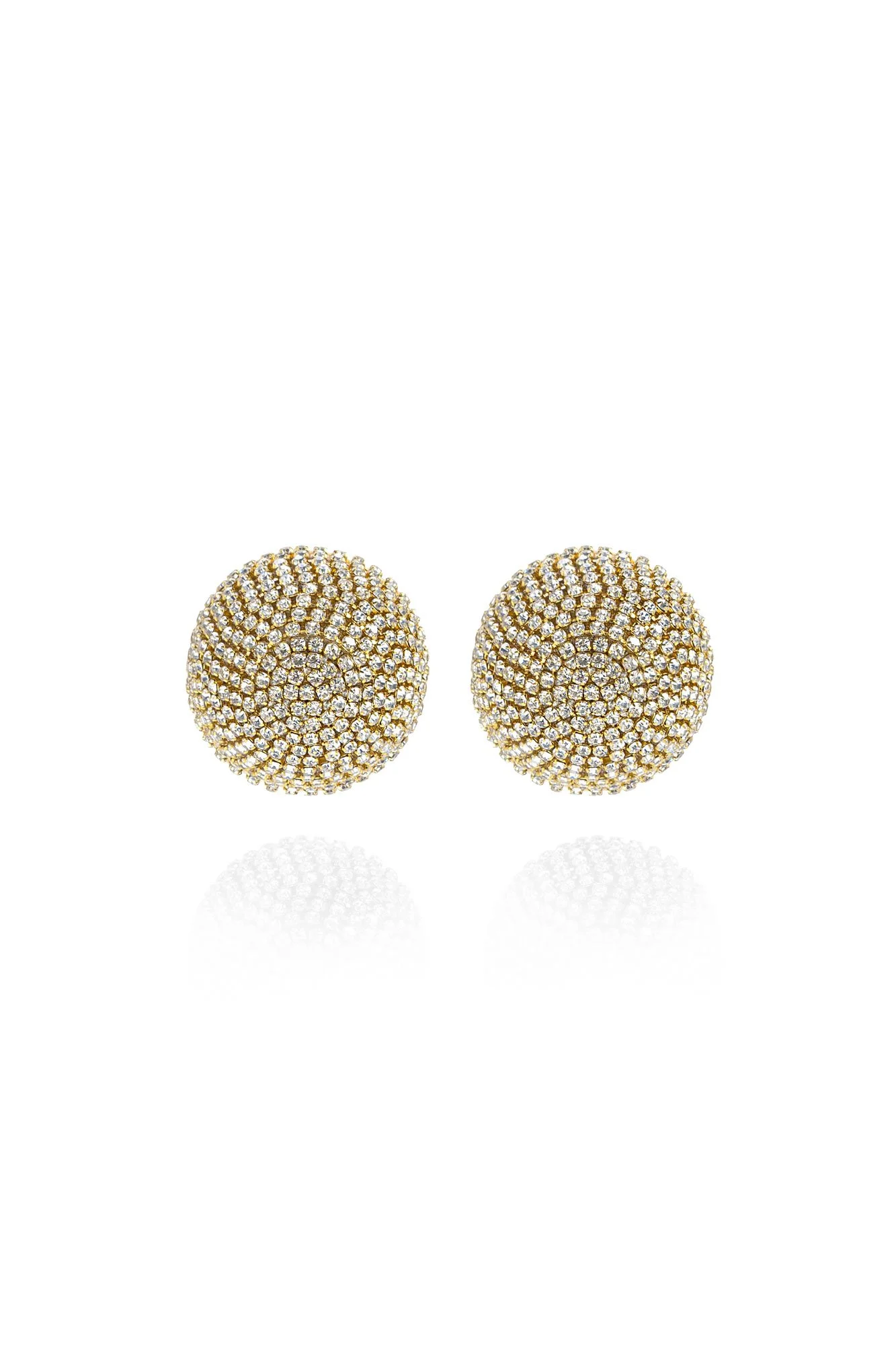 Gaia Glam Earrings in Bold Gold