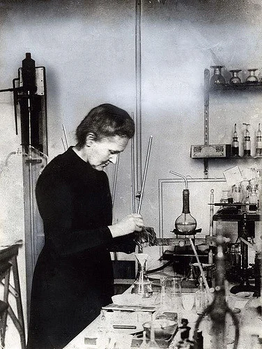 Age of Ecology - David Attenborough's favorite essays on ecology - Marie Curie in lab.jpg