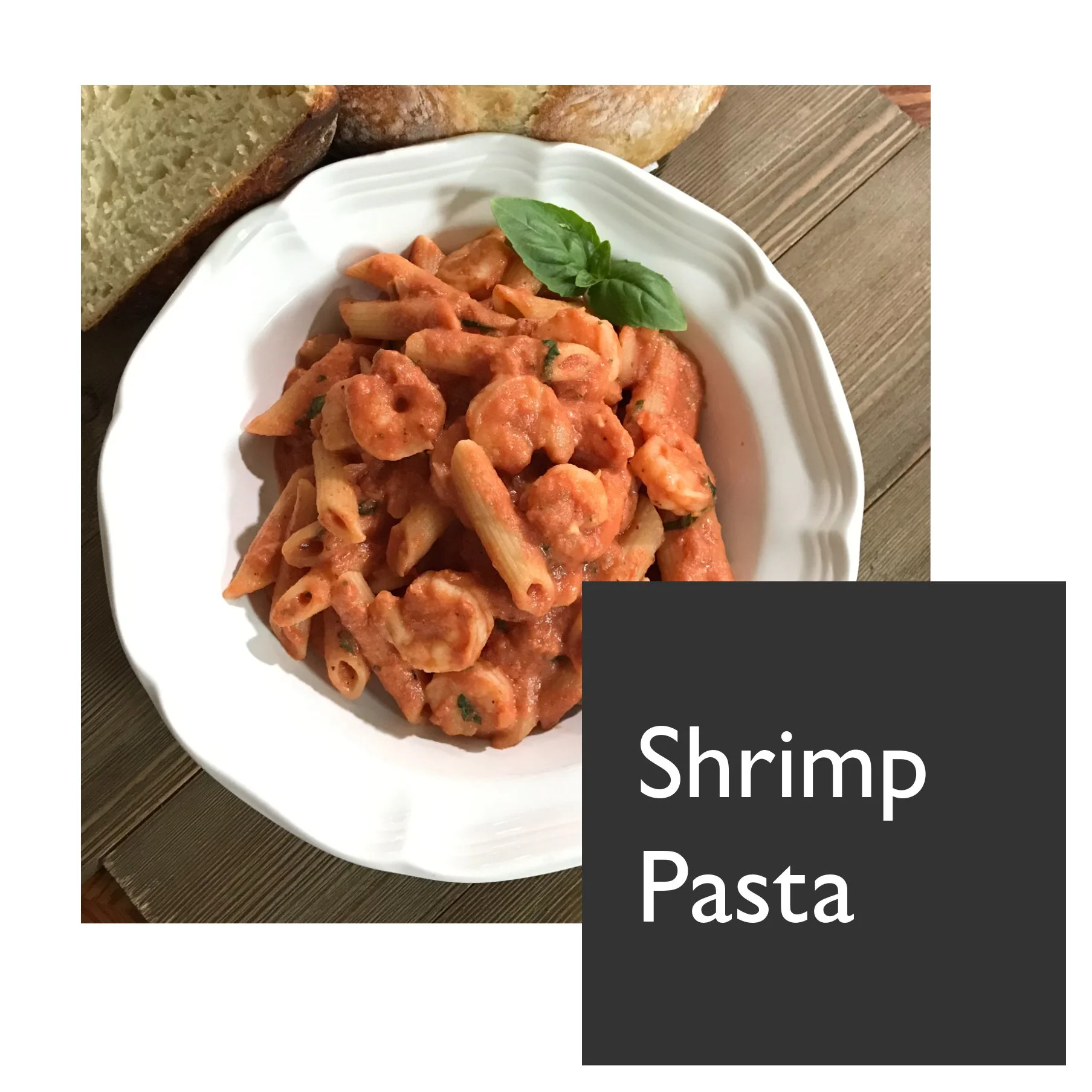 Shrimp with Creamy Garlic Tomato Penne