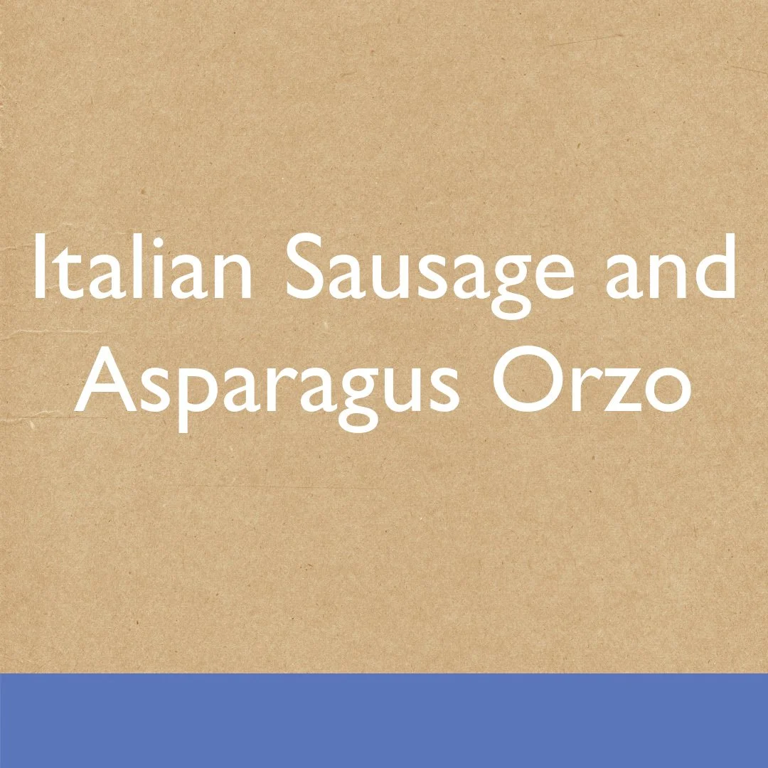 Italian Sausage and Asparagus Orzo
