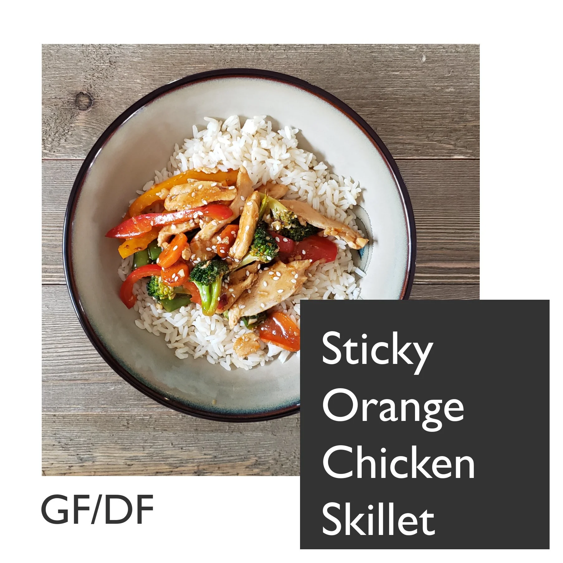 Sticky Orange Chicken Skillet