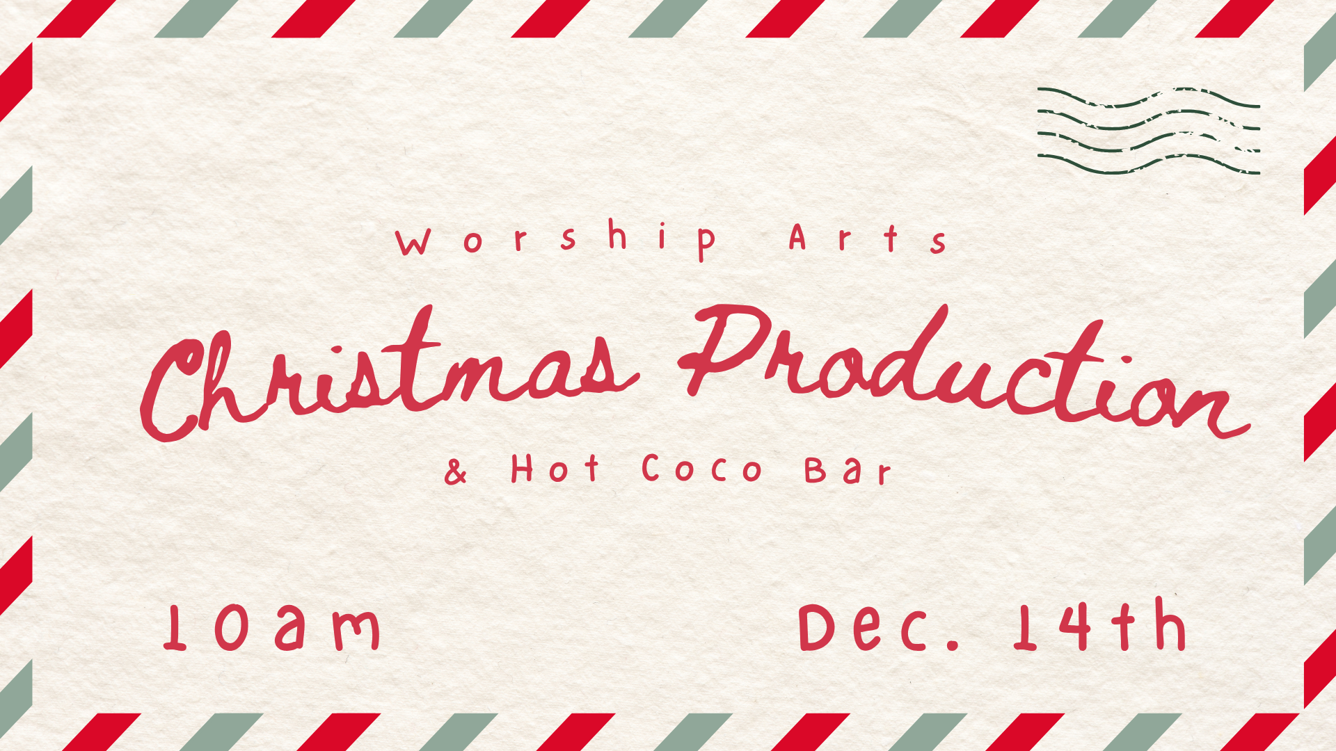 Christmas Production + Hot Cocoa Bar